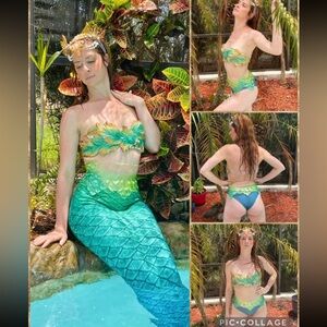 Blue mermaid gap wrap